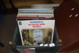 CHRISTMAS HOLDER CONTAINING APPROX 45 CLASSICAL LP RECORDS