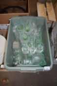 BOX OF ASSORTED GLASS WARE