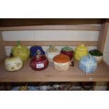 COLLECTION OF VARIOUS SYLVAC VEGETABLE SHAPED CONDIMENT POTS