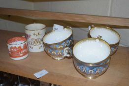 MIXED LOT: ROYAL DOULTON BIRBECK CUPS PLUS VARIOUS OTHERS