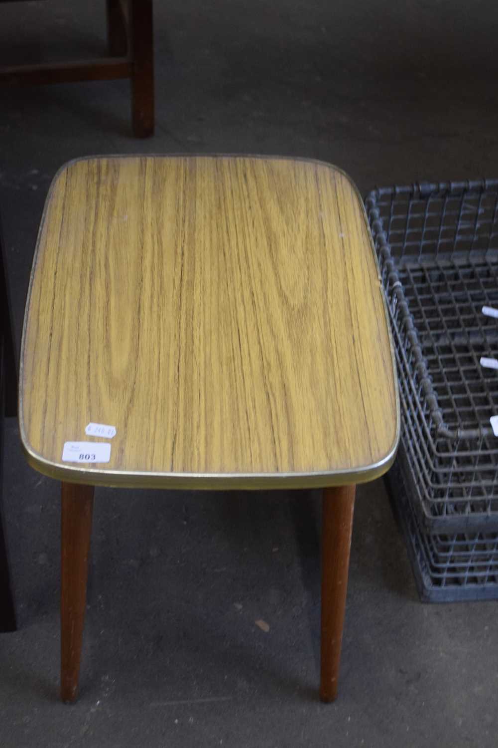 RETRO MELAMINE TOP OCCASSIONAL TABLE