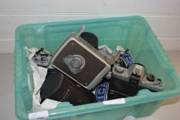 BOX OF VARIOUS ASSORTED MIXED CAMERAS