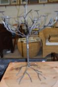 IRON TREE FORMED CANDLE HOLDER