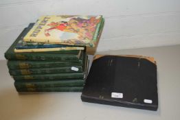 QUANTITY OF THOMPSONS GARDENERS ASSISTANT, VINTAGE RUPERT ANNUALS AND AN ALBUM OF 78 RPM RECORDS