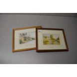 TWO PRINTS OF LANDSCAPE SCENES