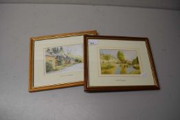 TWO PRINTS OF LANDSCAPE SCENES