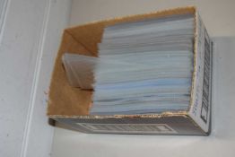 QUANTITY OF PLASTIC ENVELOPES AND POSTCARDS