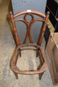 LATE 19TH/EARLY 20TH CENTURY MAHOGANY CHAIR FRAME