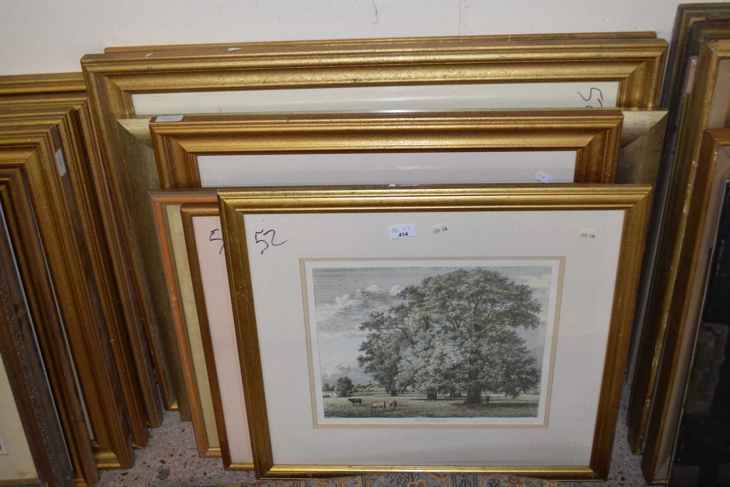 MIXED LOT: SEVEN VARIOUS GILT FRAMED PRINTS