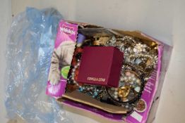 BOX OF COSTUME JEWELLERY