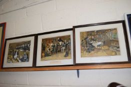 AFTER CECIL ALDIN, THREE COLOURED PRINTS, FRAMED AND GLAZED