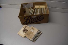 BOX CONTAINING QUANTITY OF POSTCARDS