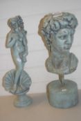 TWO RESIN CLASSICAL FIGURES