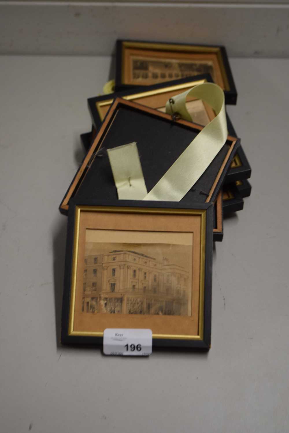 COLLECTION OF SMALL FRAMED ENGRAVINGS, HISTORIC BUILDINGS