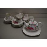 QUANTITY OF NATIONAL TRUST ROSE DECORATED TEA WARES