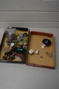 BOX CONTAINING QUANTITY OF COSTUME JEWELLERY