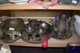 Mixed Lot: Silver plated tea set and other assorted items
