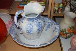 Grimwade wistaria pattern wash bowl and jug