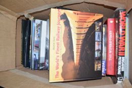 Box of books, railway interest