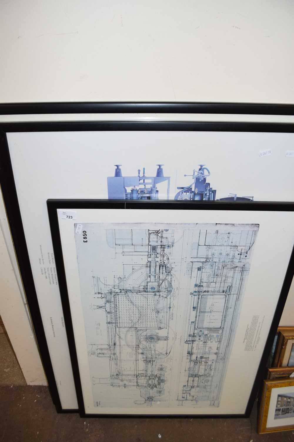 Mixed Lot: Railway prints to include Caerphilly Castle and two others
