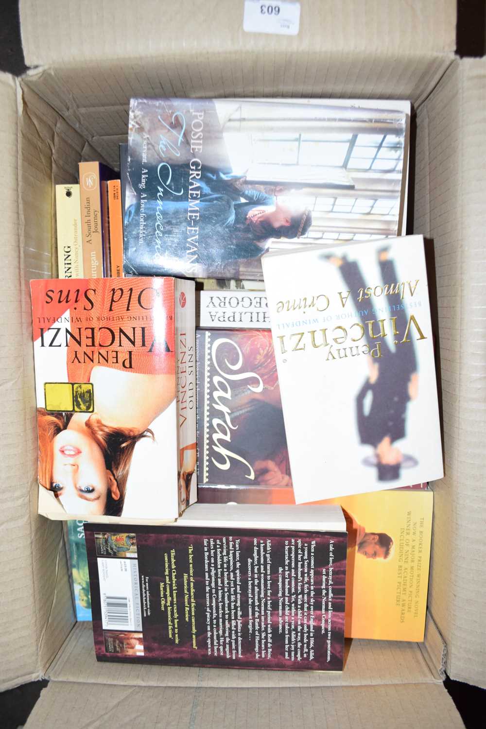One box of paperback books