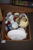 Box of mixed ceramics