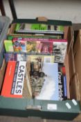 Box of assorted books, railway interest