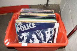 Box of various assorted LP records