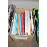 Box of books, railway interest