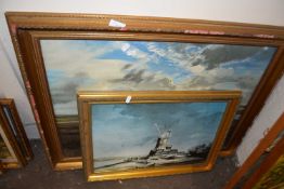 Mixed Lot: Two coloured print after Roland Hilder, gilt framed (2)