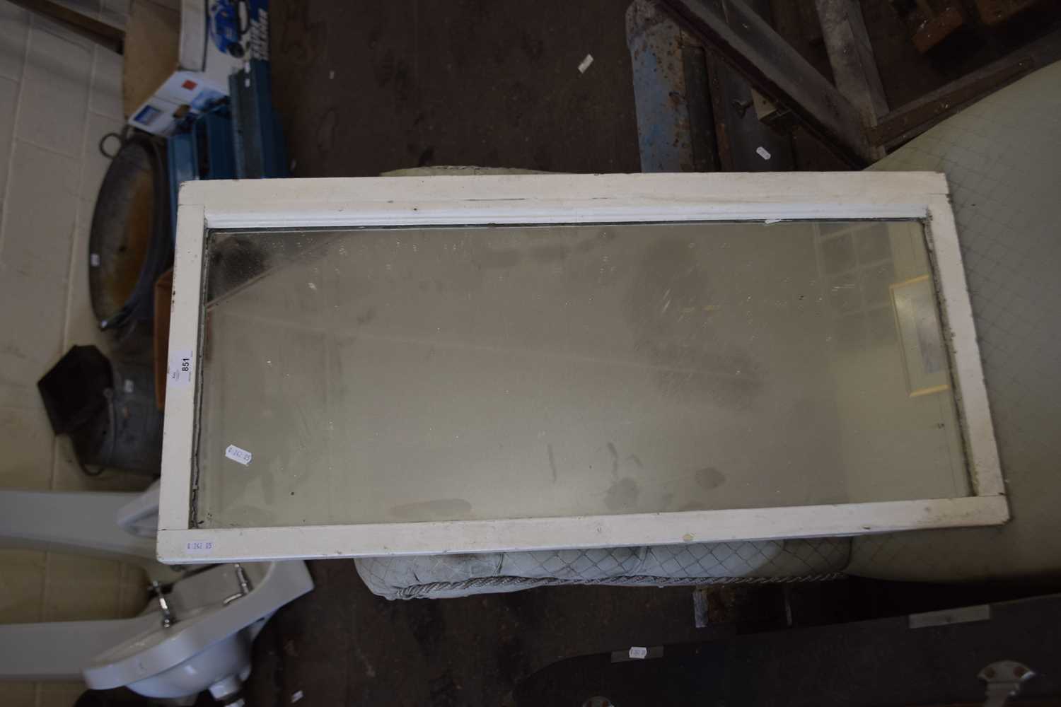 Mirror in white painted frame