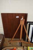 Winsor & Newton folding easel and a wooden book stand