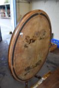 Victorian loo table on four outswept legs