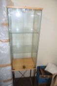 Modern glazed display cabinet