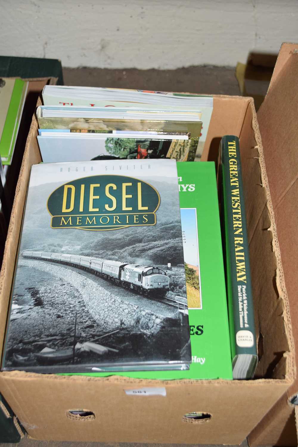 Box of assorted books, railway interest