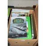 Box of assorted books, railway interest