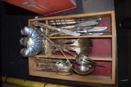 Collection of various silver plated cutlery
