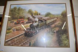 After Don Breckon - Great Western, coloured print, framed and glazed