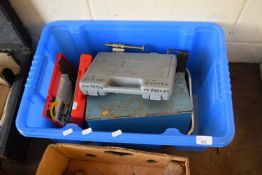 Box of various assorted garage tools