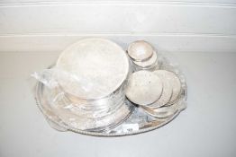 Mixed Lot: Various silver plated coasters and place mats