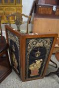 Small Chinese screen inset with needlework panels