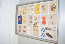 Display tray of various costume jewellery, earrings, assorted designs