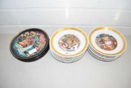 Quantity of Royal Copenhagen Hans Christian Anderson collectors plates together with further Russian