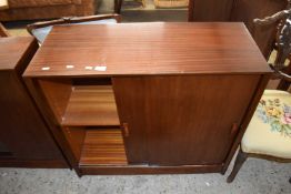 20th Century mahogany veneered cupboard with sliding doors