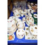 Large quantity of Royal Worcester Evesham pattern tea and table wares