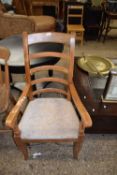 Ladder back carver chair