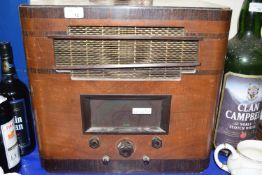 Vintage HMV wooden cased radio