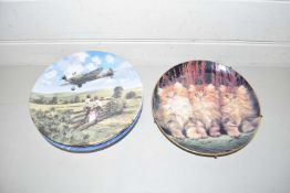 Quantity of various collectors plates to include Royal Doulton Hereos of the Skies