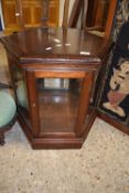 Mahogany hexagonal glazed display cabinet