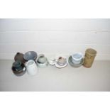 Collection of various small studio pottery, vases and bowls